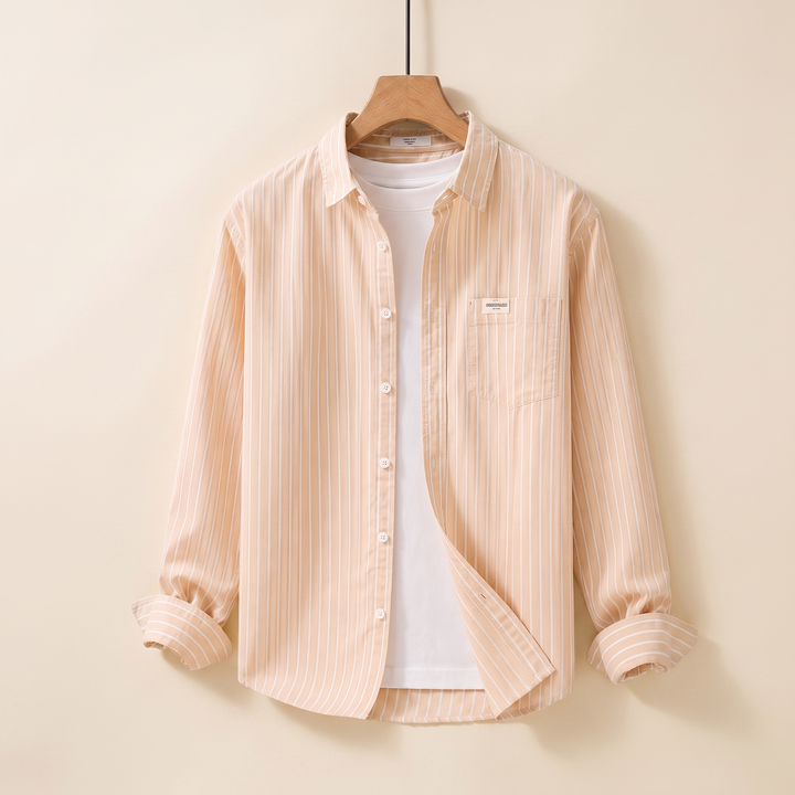 Whitlock | Striped Cotton Shirt – Relaxed Button-Front Style for Men