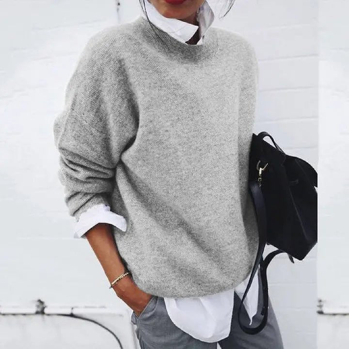 Sophia | Classic Crew-Neck Cashmere Sweater