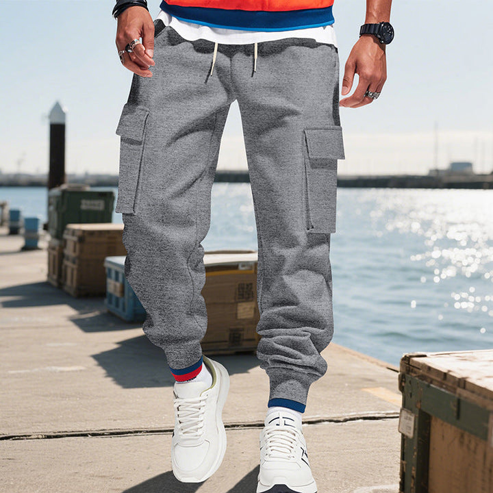 Logan | Casual Elastic Waist Cargo Pants