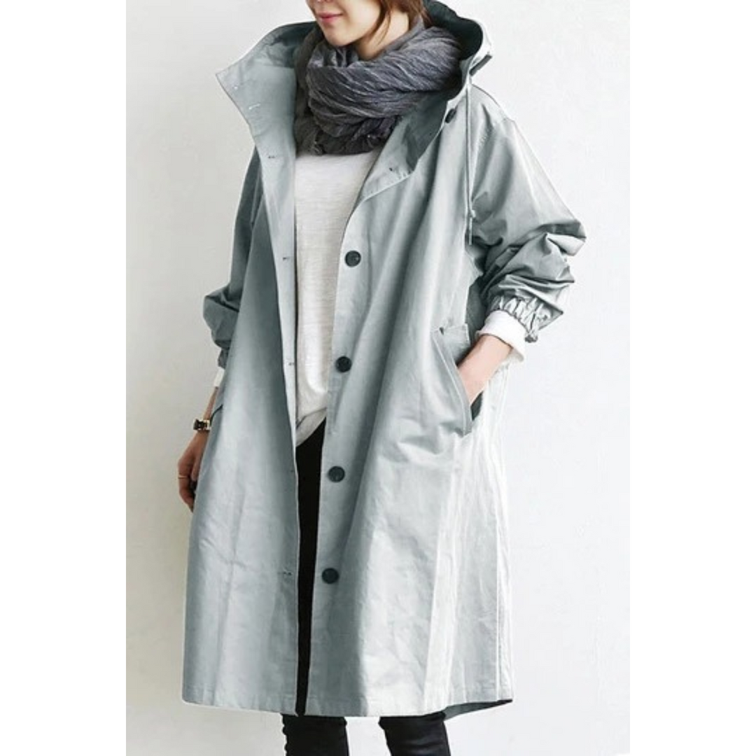 Victoria | Comfortable And Protective Hooded Trench Coat