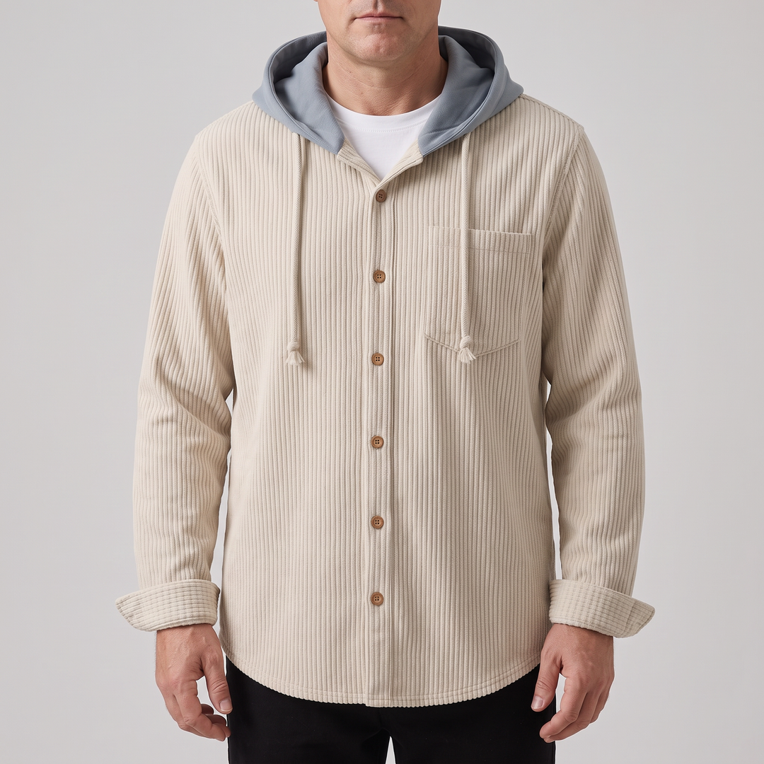 Dante | Corduroy Hoodie – Classic Comfort for Men