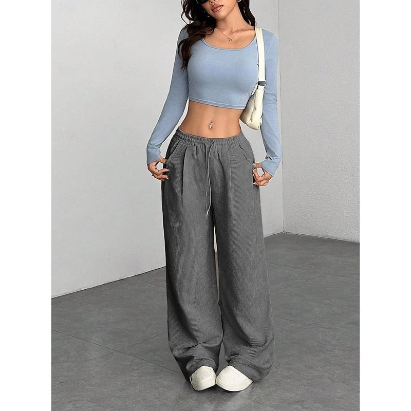 Georgina | Wide-Leg Pants – Relaxed Style for Everyday Wear