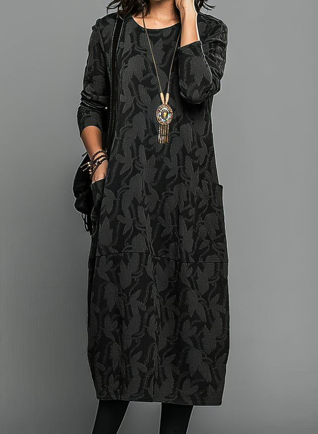 Leah | Winter Dress – Elegant Style with Convenient Pockets