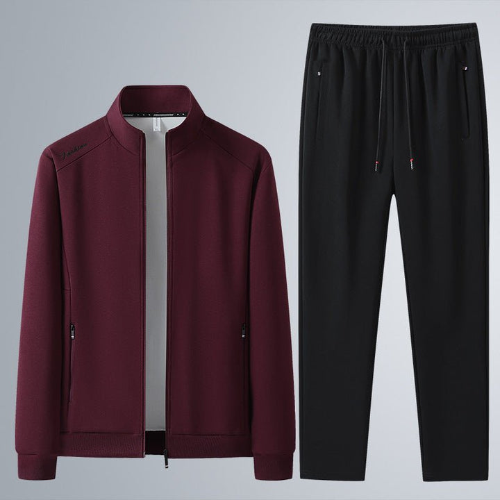 Flashwear | Sports Suit with Stand-Up Collar and Zipper for Men