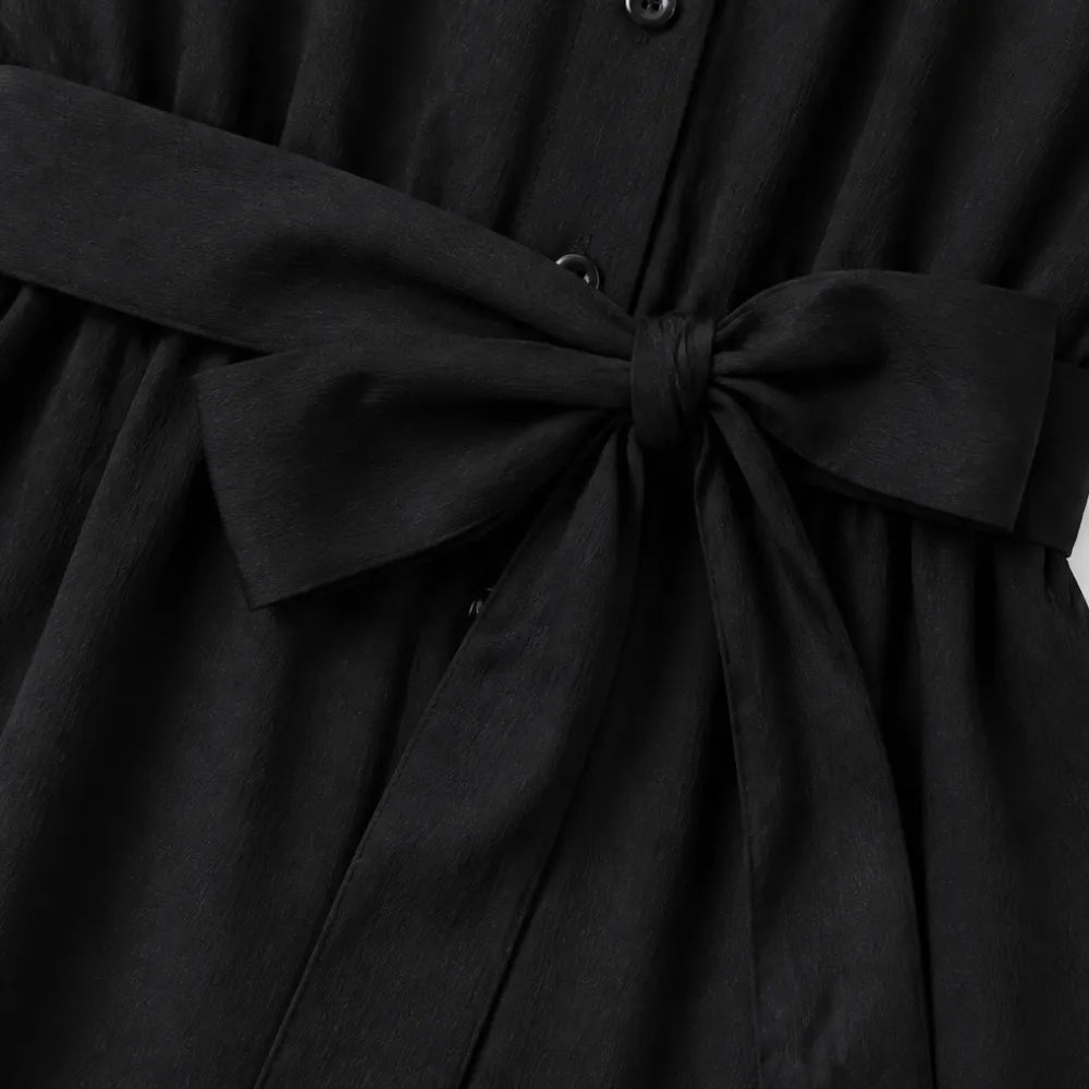 Solene | Wide-Leg Jumpsuit – Belted Shirt Style for Women