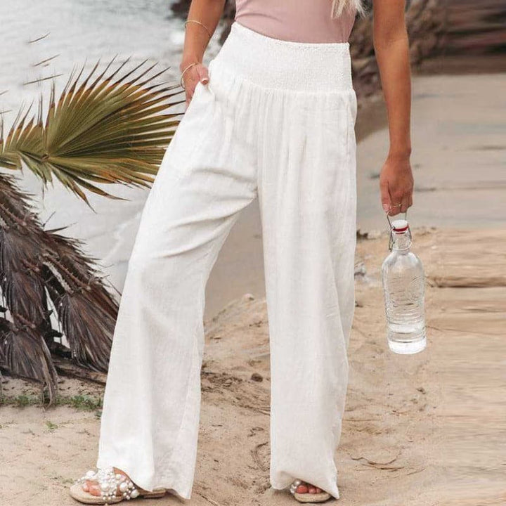 Nora | Casual and Breathable Cotton Linen Wide Leg Pants