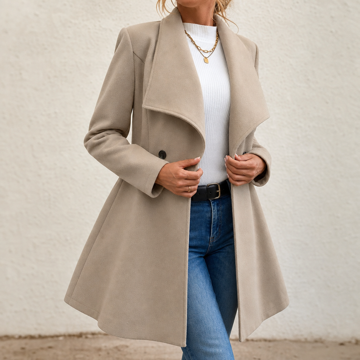 Elowen | A-Line Tailored Overcoat – Polished Look for Women