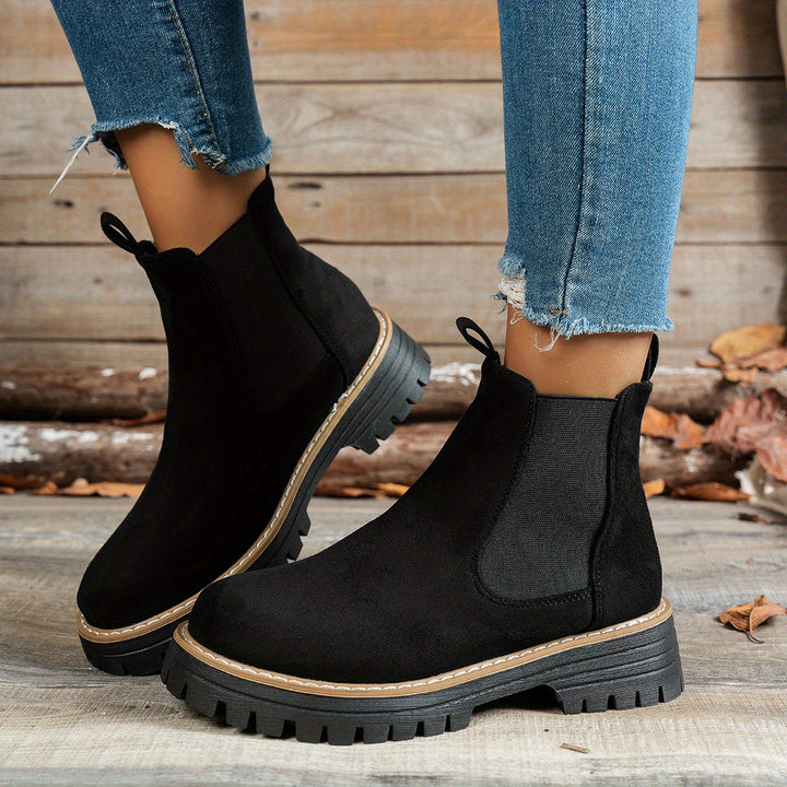 Beatrice | Bequeme Chelsea-Plateau-Stiefeletten