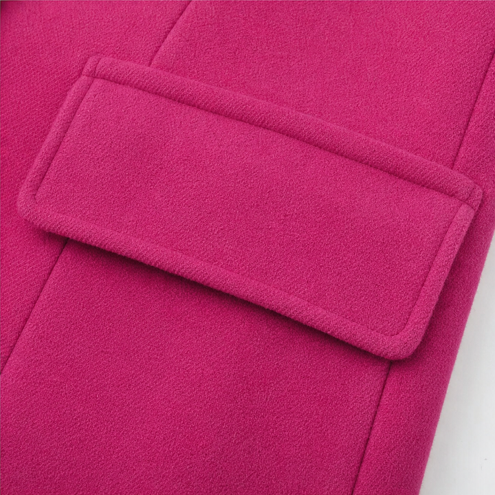 Wearbella | Double-Breasted Wool-Look Coat for Women