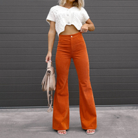 Victoria | Elegant High-Waisted Flared Corduroy Pants