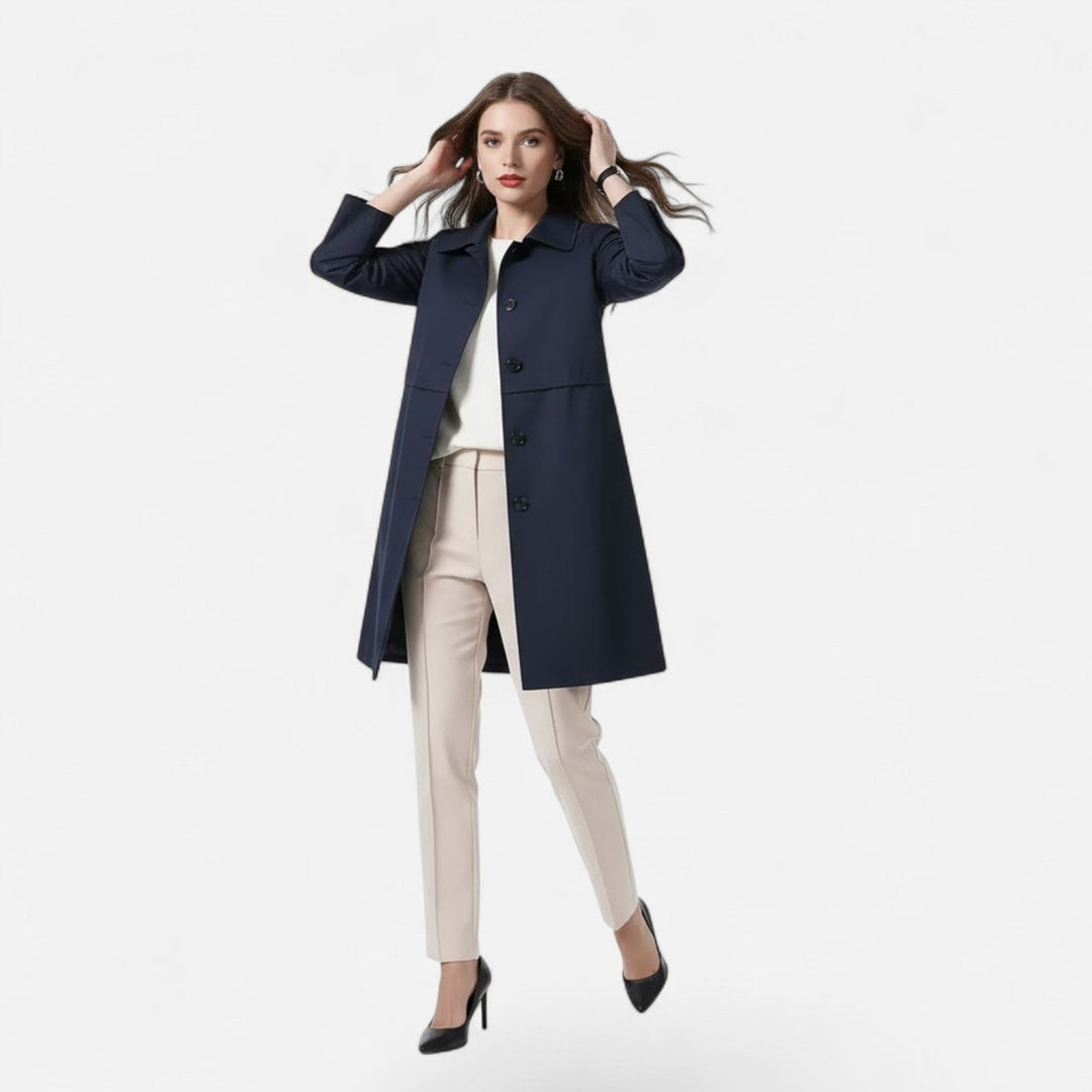 Sophie | Comfortable And Modern Midi Trench Coat