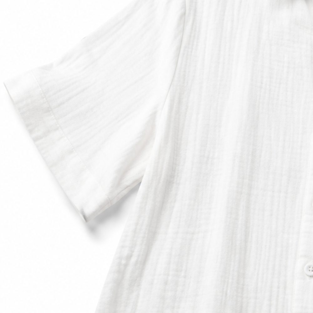 Fauxmalwear | Wide-Leg Jumpsuit – Button-Front Shirt Collar Style