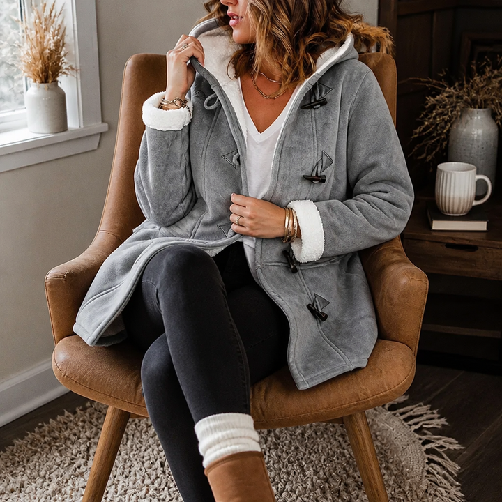 Plushbelle | Faux Shearling Winter Coat – Cozy Design for Women