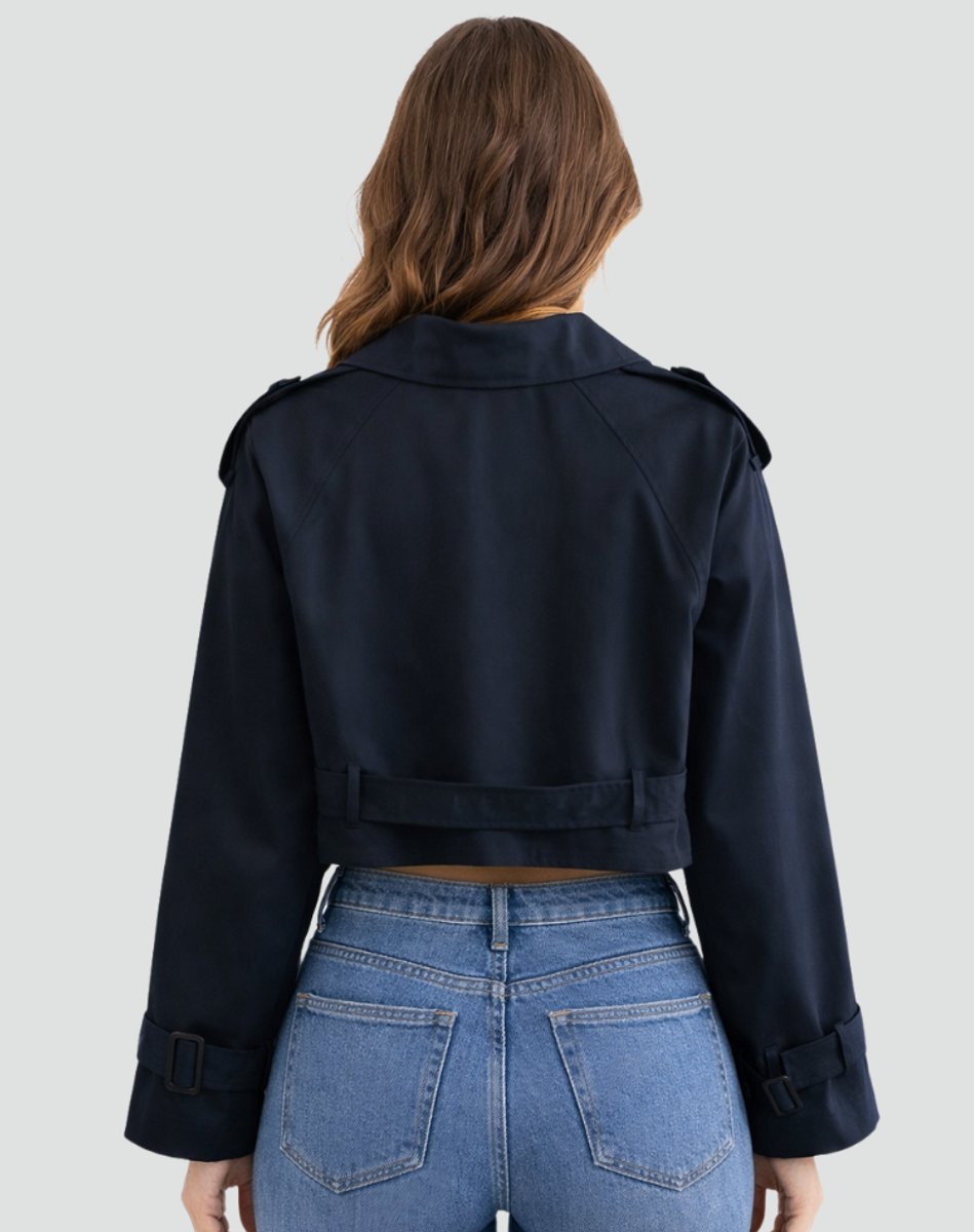 Olivia | Comfortable And Stylish Short Tailored Trench Coat