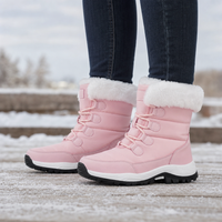 Fiona | Comfortable and Stylish Fleece Lined Platform Snow Boots