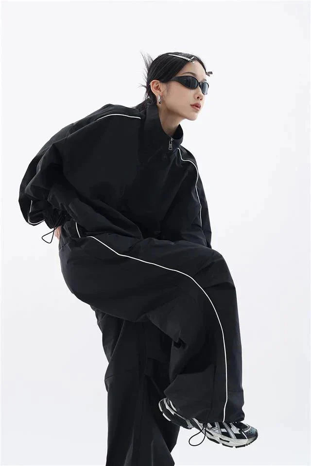 Drune | Oversized Training Suit for Women in Black