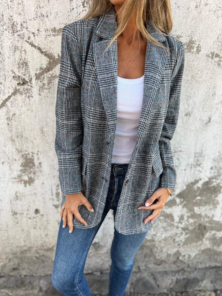 Harper | Klassischer und eleganter karierter Blazer