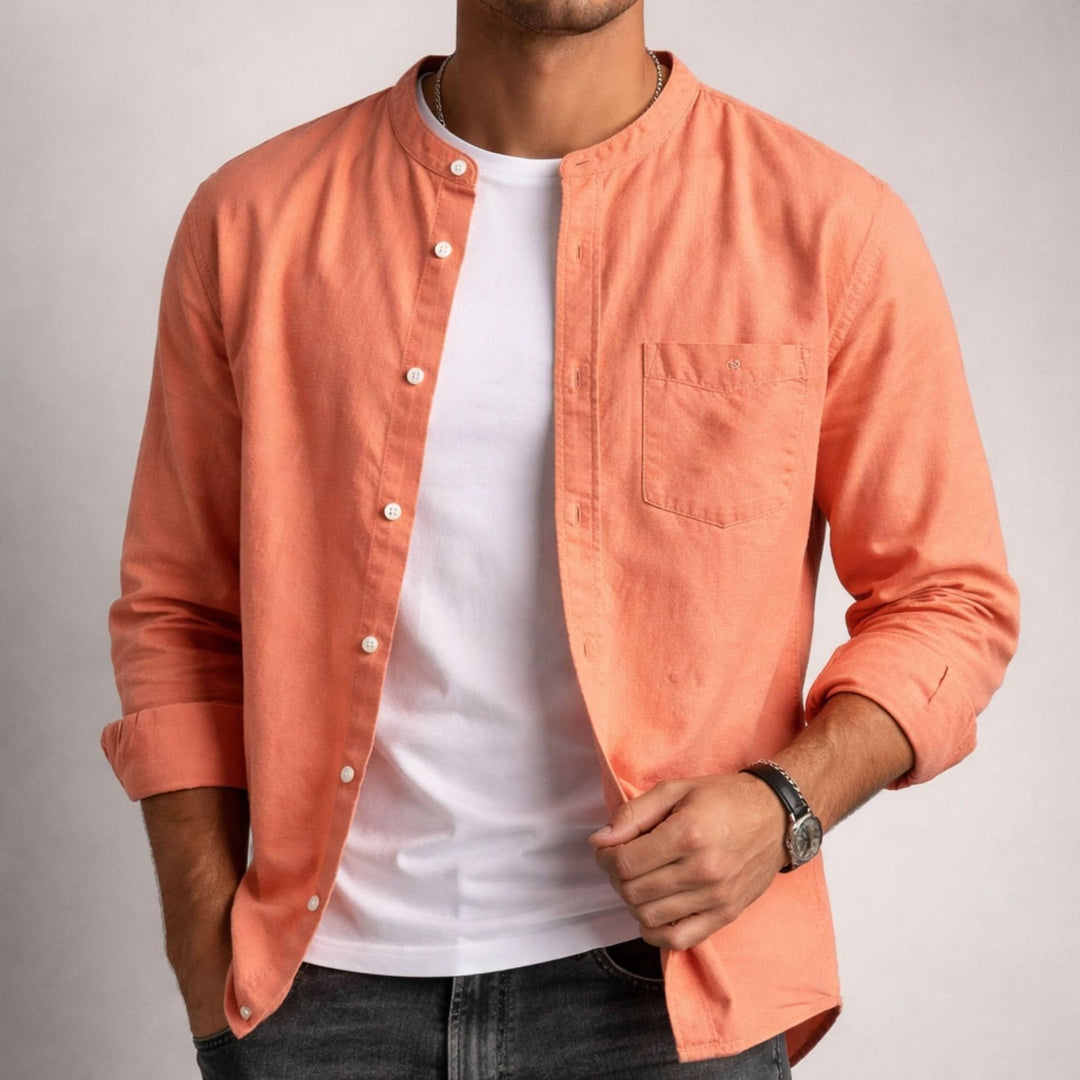 Riley | Casual Linen Shirt – Structured Design for Effortless Style