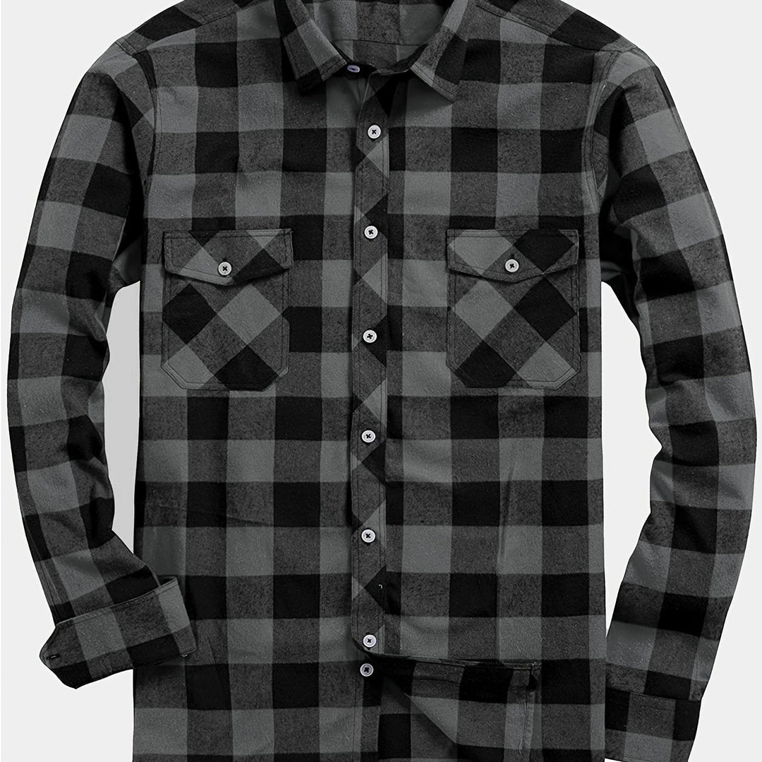 Miles | Flannel Shirt – Classic Checked Style for Men