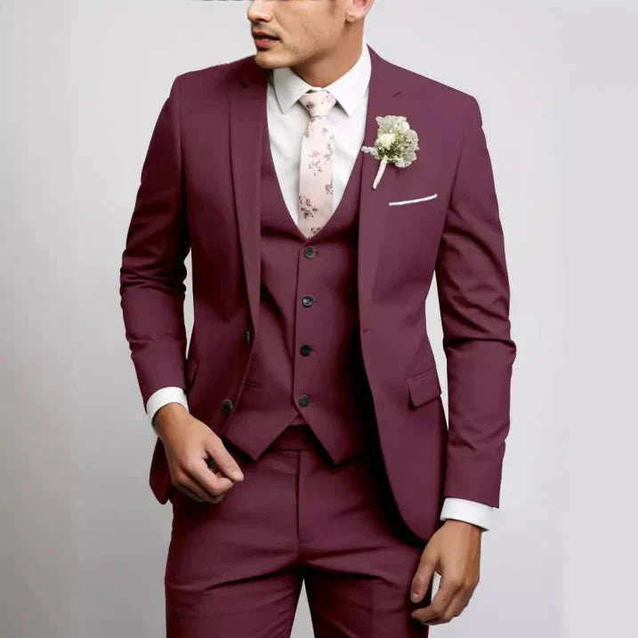 Brax | Wedding Guest Suit – Slim Fit 3-Piece Set for Men