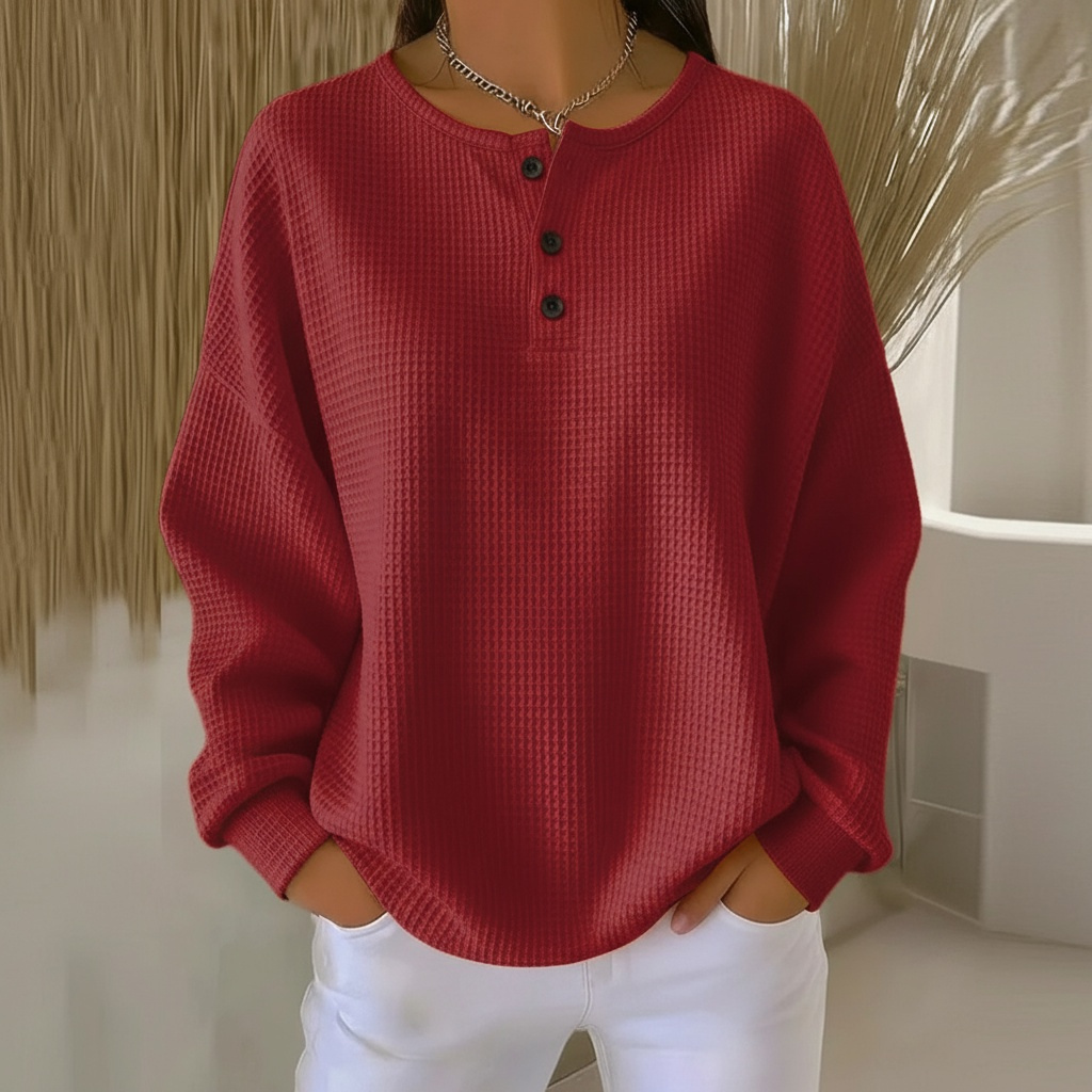 Clara | Cozy And Stylish Waffle Knit Sweater