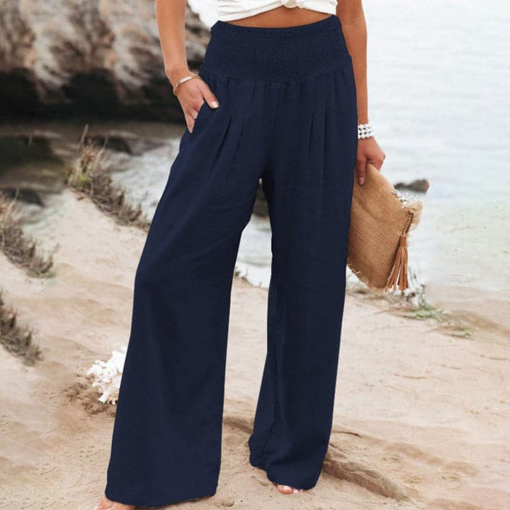 Nora | Casual and Breathable Cotton Linen Wide Leg Pants