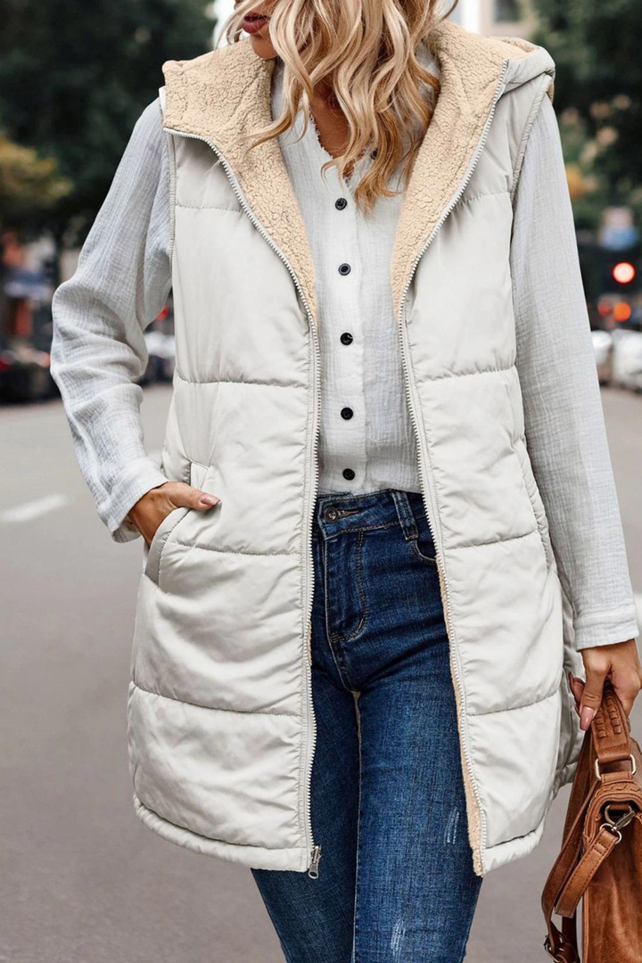 Sienna | Warm and Casual Women's Hooded Vest