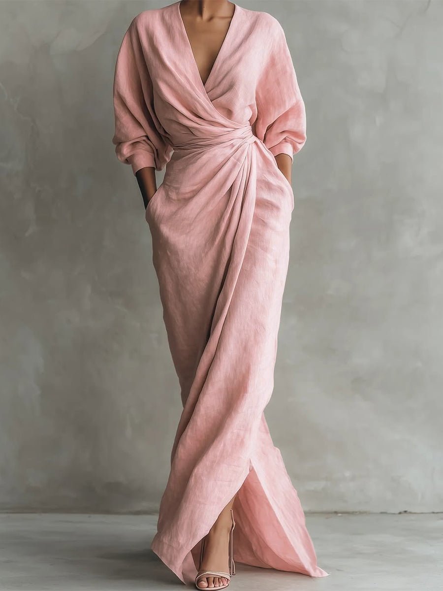 Mila | Abito lungo elegante e comodo con maniche lunghe