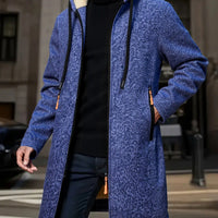 Stefan | Warm and Sophisticated Hooded Longline Trench Coat