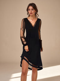 Diana | Relaxed And Modern Sequin Sleeve Party Mini Dress
