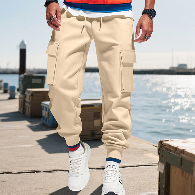 Logan | Casual Elastic Waist Cargo Pants