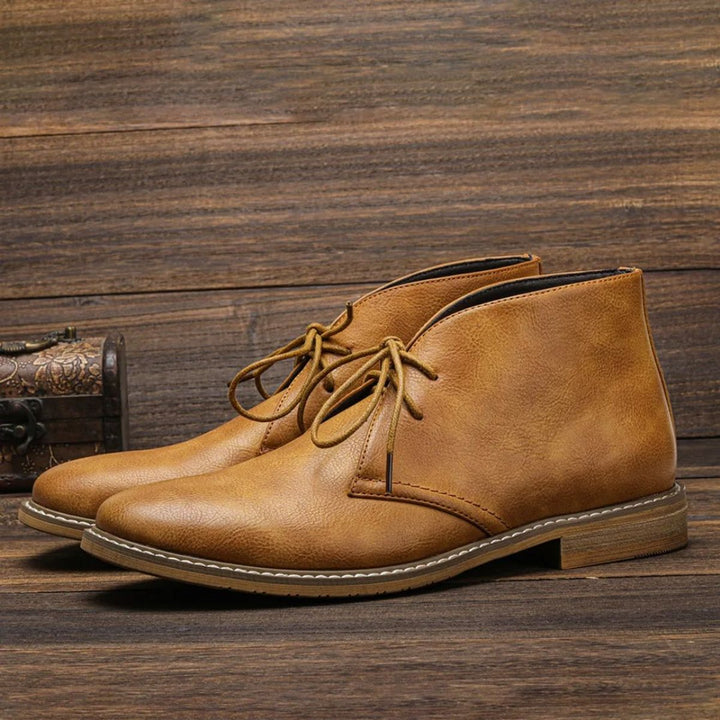 Niklas | Refined Orthopedic Leather Chukka Men Boots