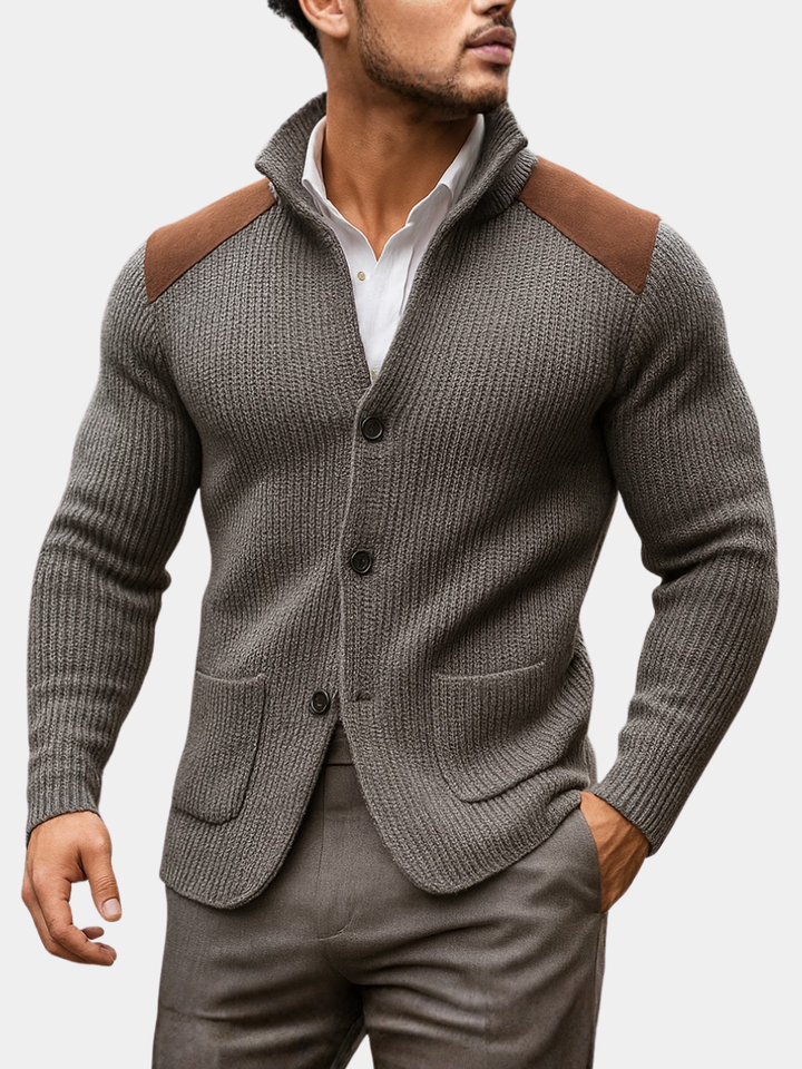 Robert | Stylish And Textured Men's Knit Blazer