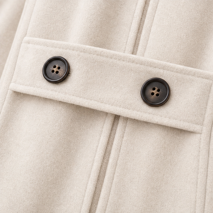 Mayfield | Double-Breasted Hooded Peacoat – Stylish Winter Coat for Women