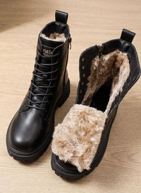 Jessika | Warm and Stylish Faux Fur Ankle Snow Boots