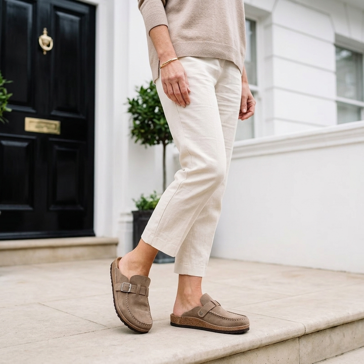 Chedmere | Cushioned Slip-On with Adjustable Buckle for Women