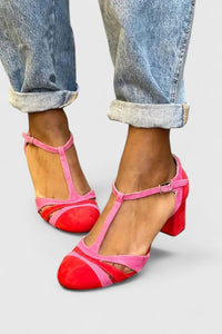 Freya | Modern And Comfortable Color Block Heels