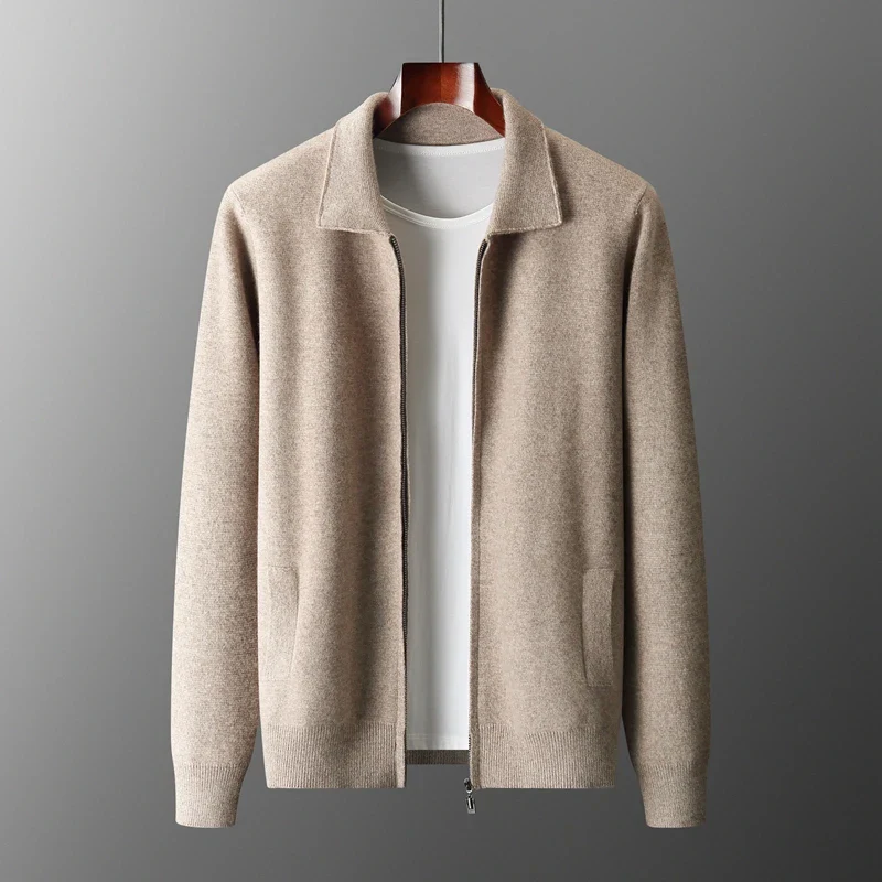 Ethan | Modern and Versatile Full-Zip Knit Cardigan