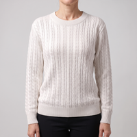 Laura | Timeless and Comfortable Cotton Knit Sweater