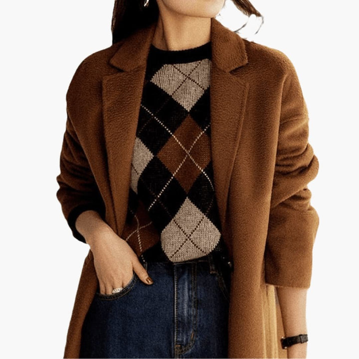 Nexa | Knit Sweater – Relaxed Fit with Retro Stripes for Women