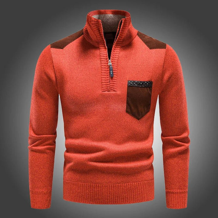 Wolcott | Wool Zip Sweater – Classic Warmth for Men