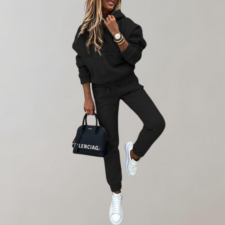 Drune | Retro Style Tracksuit with Hoodie for Women