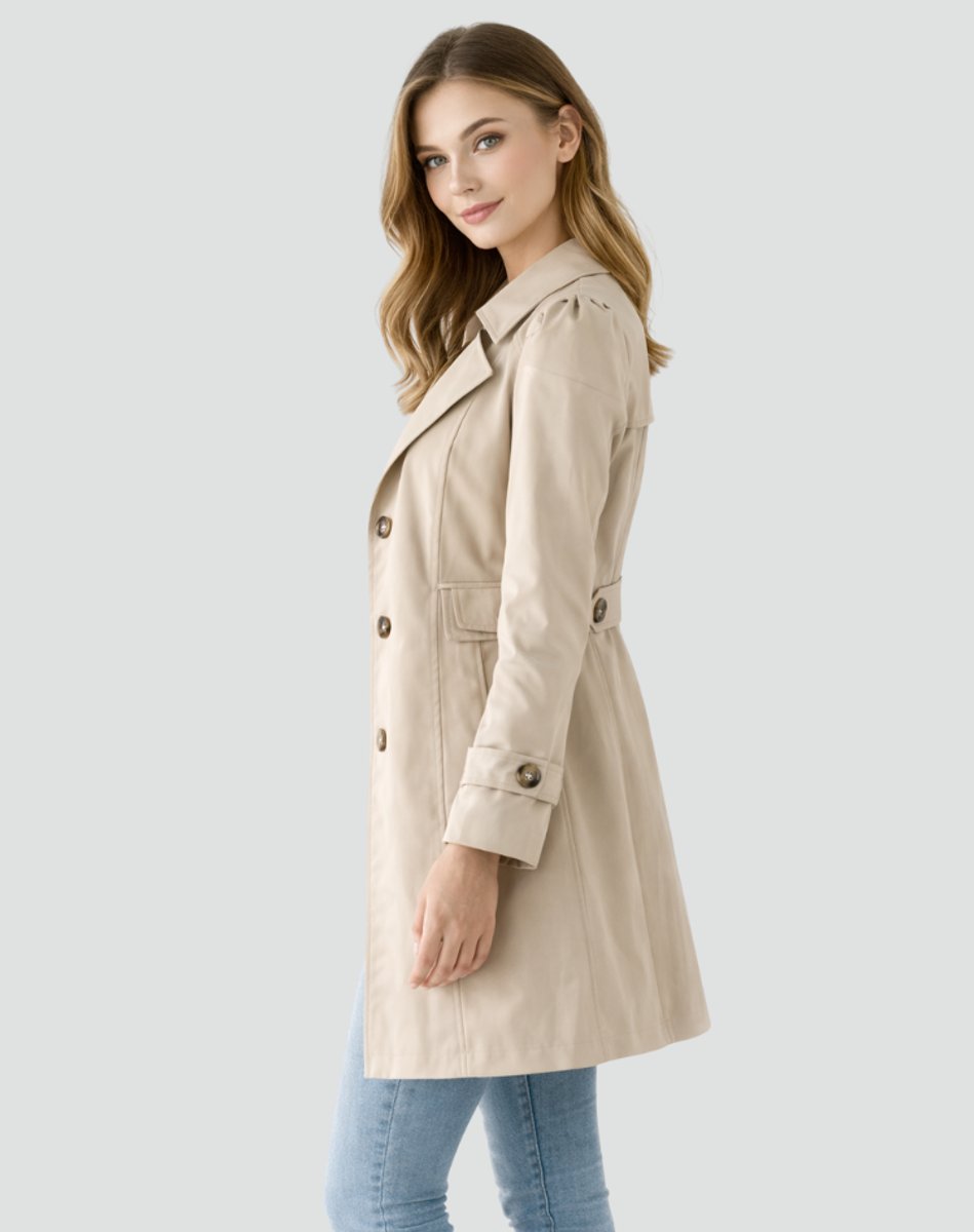 Mia | Comfortable And Classic Tailored Trench Coat