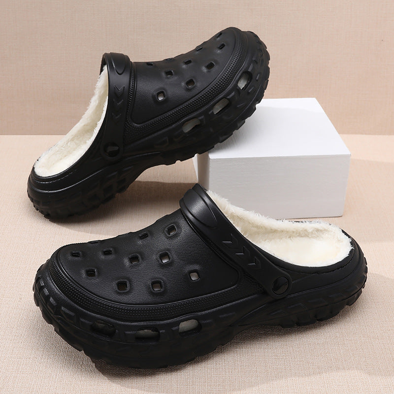 Benjamin | Warm And Cozy Men's Fleece-Lined Slip-On Clogs