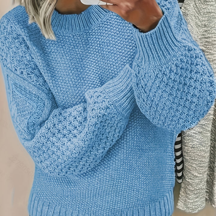 Bonnie | Lantern-Sleeve Sweater – Cozy Everyday Essential for Women