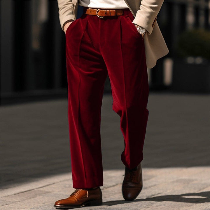 Rupert | Tailored Straight-Leg Trousers – Effortless Style for Men