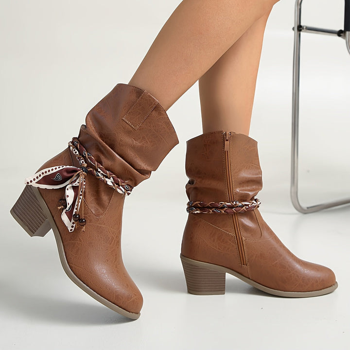 Olivia | Comfortable And Stylish Slouch Ankle Boots