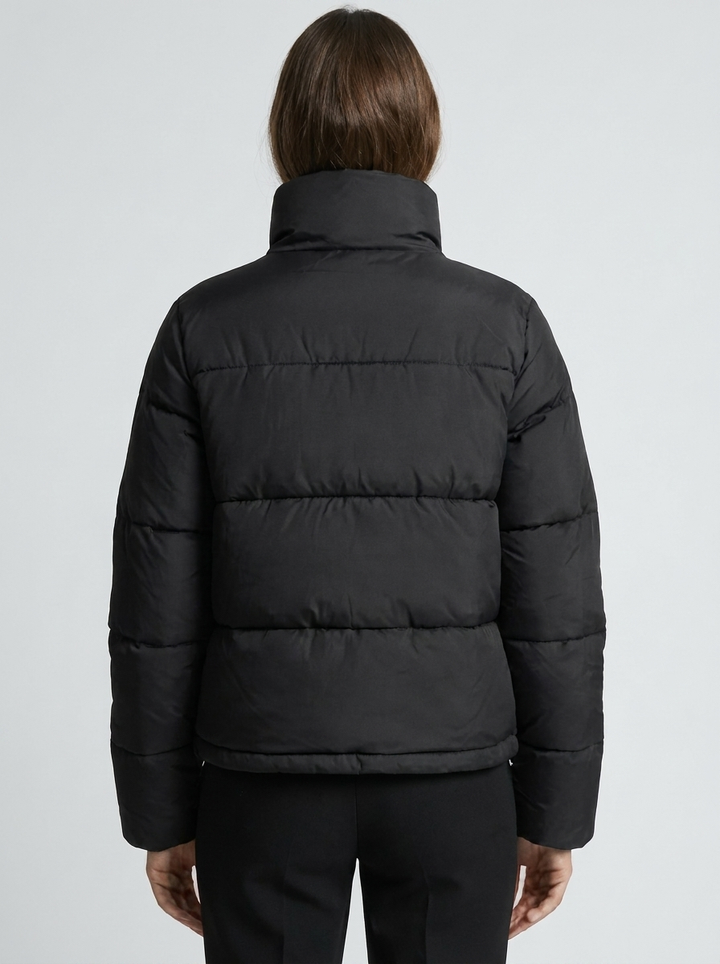 Velora | Puffer Jacket – Stylish Stand Collar for Women