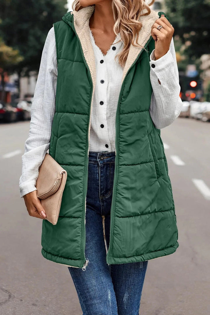 Sienna | Warm and Casual Women's Hooded Vest