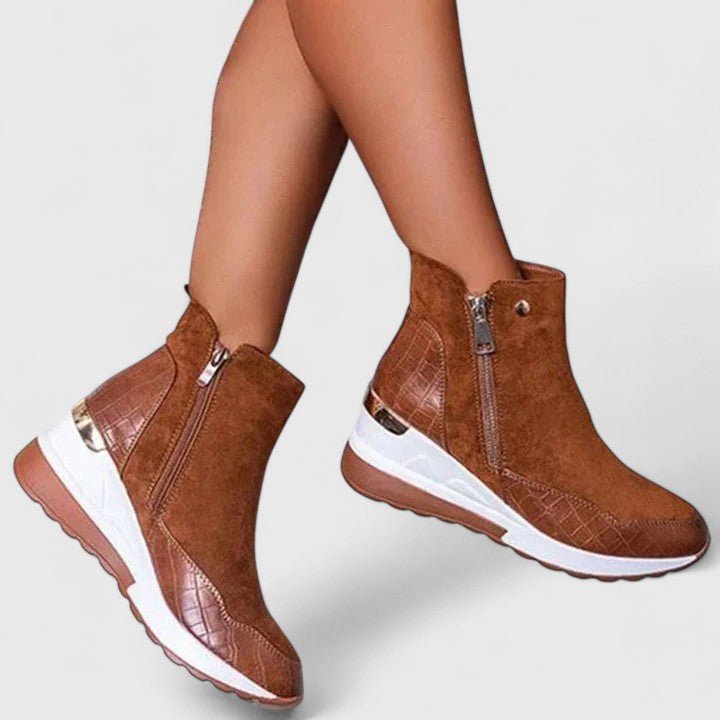 Valentina | Elegant And Supportive Orthopedic Wedge Ankle Boots